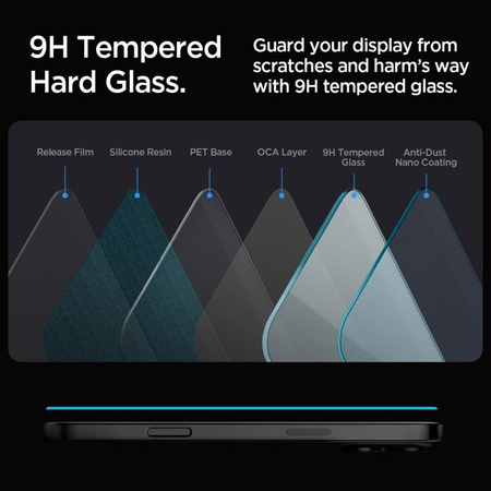 Spigen GLAS.TR EZ FIT 2-Pack - Tvrzené sklo pro iPhone 16 Pro Max 2 ks