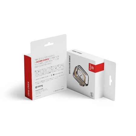 Crong Hybrid Watch Case - Gehäuse mit Glas für Apple Watch 41mm (Starlight)