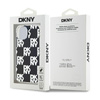 DKNY IML Checkered Mono Pattern - tok iPhone 15 Plus / 14 Plus készülékhez (fekete)