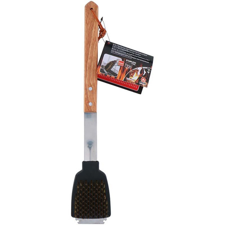 BBQ - kartáč na čištění grilu 2v1 a škrabka