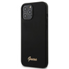 Guess Silicone Script - Coque iPhone 12 Pro Max (noir)