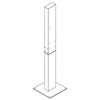 Green Cell - GC EV Stand mounting post for Wallbox electric car charging station