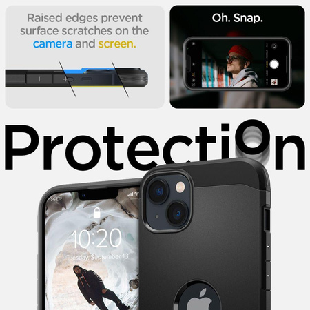 Spigen Tough Armor MagFit - pouzdro MagSafe pro iPhone 14 (černé)