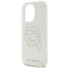 Karl Lagerfeld IML Rhinestones Karl Head - pouzdro pro iPhone 16 Pro Max (transparentní)