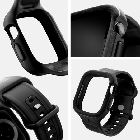 Spigen Vault Pro - Řemínek s pouzdrem pro Apple Watch 10 42 mm (Matně černý)