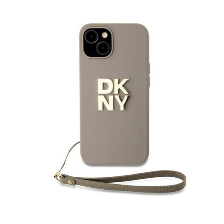 DKNY csuklópánt Stock Logo - iPhone 15 Plus tok (bézs)