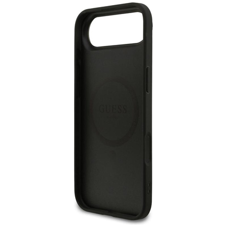 Guess Grained Ring MagSafe - Hülle iPhone Air (schwarz)