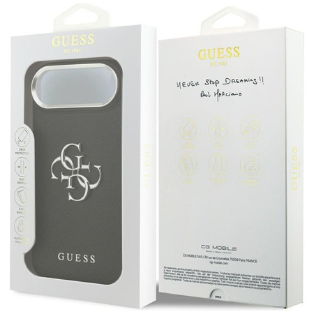 Guess Grained Big 4G Classic Logo - Case iPhone Air (black)