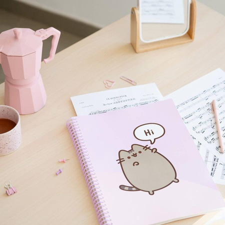 Pusheen - A4 A4 binder with elastic band + 30 transparent shirts