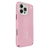 Speck Presidio2 Grip ClickLock & MagSafe - Coque pour iPhone 16 Pro Max (Wednesday Pink / Boysenberry Purple / White)
