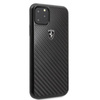 Ferrari Real Carbon Heritage - iPhone 11 Pro Max tok (fekete)