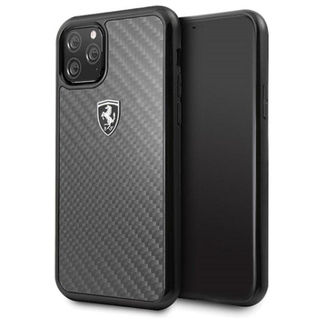 Ferrari Real Carbon Heritage - Coque pour iPhone 11 Pro (noir)