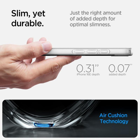 Spigen Liquid Crystal Mag MagSafe - Pouzdro pro iPhone 16e (Průhledné)