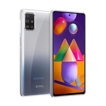 Crong Crystal Slim Hülle - Samsung Galaxy M31s Gehäuse (Transparent)