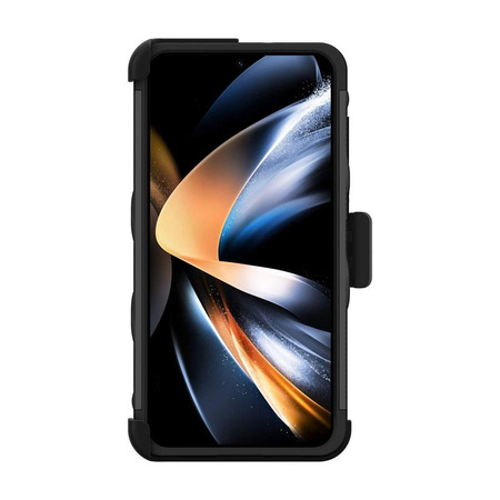 ZIZO BOLT Serie - Gepanzerte Hülle für Samsung Galaxy S23+ mit 9H Glas für Bildschirm + Halterung mit Ständer (schwarz)