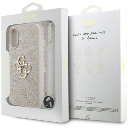 Guess 4G Strap 4G Classic Logo - Pouzdro iPhone 17 (Růžová)