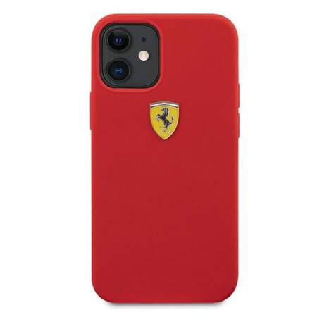 Ferrari On Track Silikon - iPhone 12 mini Hülle (rot)
