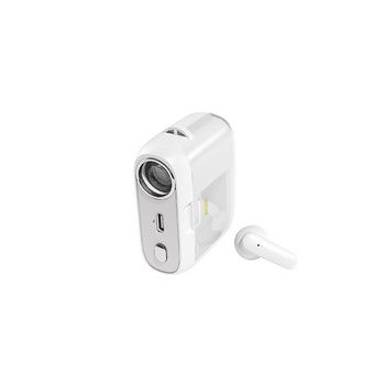WEKOME S28 Pop Digital Series - bezdrátová sluchátka Bluetooth V5.3 TWS s nabíjecím pouzdrem s funkcí projektoru (bílá)