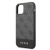 Guess 4G Bottom Stripe Collection - pouzdro pro iPhone 11 Pro Max (šedé)