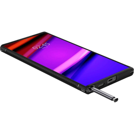 Spigen Rugged Armor - Étui pour Samsung Galaxy S22 Ultra (Noir)