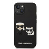 Karl Lagerfeld Ikonik 3D Karl & Choupette - iPhone 14 Plus tok (fekete)