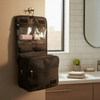 Dunlop – Travel Toiletry Bag with Hanging Hook 25x20x10 cm (Black)