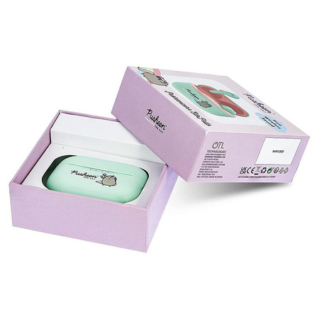 Pusheen - TWS casque Bluetooth sans fil avec étui de chargement (vert)