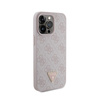 Guess bőr 4G Triangle Strass - iPhone 15 Pro Max tok (rózsaszín)