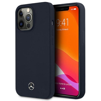 Mercedes Silicone Line - iPhone 13 Pro Tasche (Marineblau)