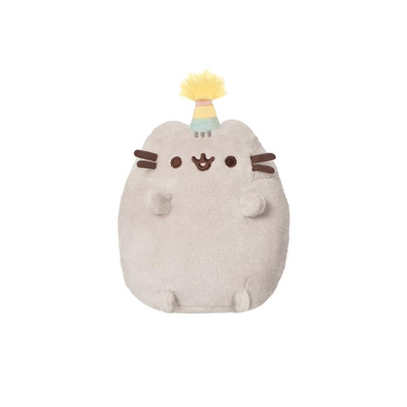 Pusheen - Plüss kabalafigura születésnapi sapkával 12 cm