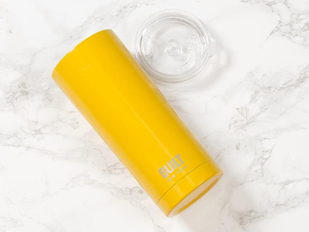 BUILT Vacuum Insulated Tumbler - Vakuumisolierter Stahl-Thermobecher 600 ml (Gelb)