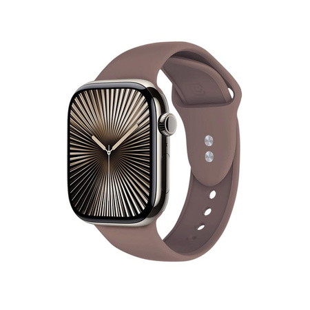 Crong Liquid - Pánt Apple Watch 44/45/46/49 mm-es órához (barna)