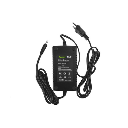 Green Cell - 42V 2A (5.5x2.1mm) charger for 36V electric bike batteries