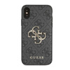 Guess 4G Big Metal Logo - iPhone X Hülle (grau)
