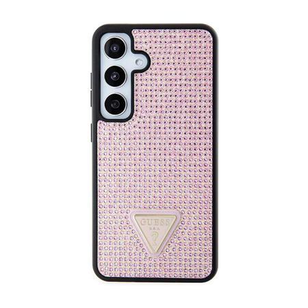 Guess Rhinestone Triangle - Pouzdro Samsung Galaxy S24 (Růžové)