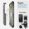 Spigen Tough Armor Mag MagSafe - Case for iPhone 16e (Frost Black)