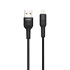Borofone Starlight - kabel połączeniowy USB do Lightning 1.2 m (czarny)
