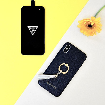 Guess Wireless Charging Base - Chargeur inductif sans fil universel, 5 W, 1 A (noir)