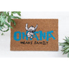 INTERIOR DOOR WIPER, Coconut, Disney Stitch, Brown 40x60