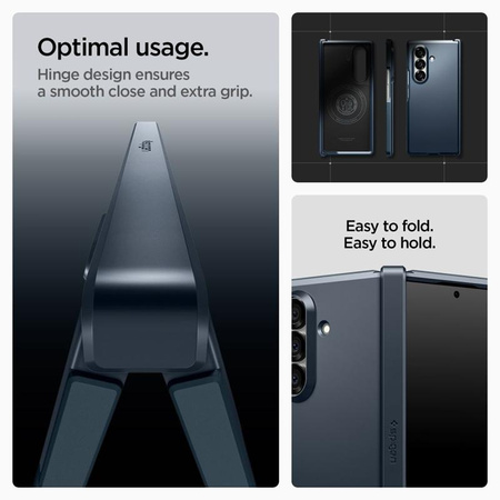 Spigen Tough Armor Pro Mag MagSafe – Pouzdro pro Samsung Galaxy Z Fold 7 (Metal Slate)