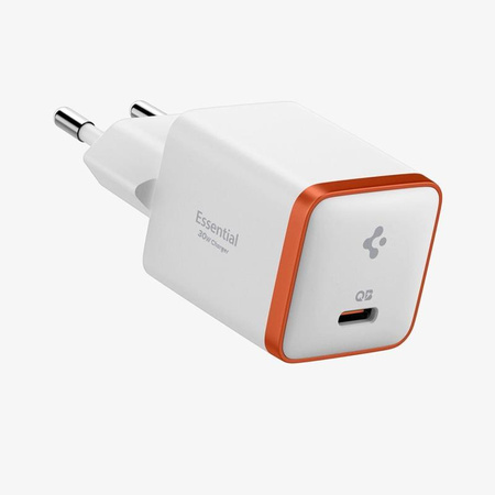 Spigen ArcStation Essential EE301EU - USB-C PD + QC3.0 30W síťová nabíječka (bílá)