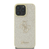 Pouzdro Guess Fixed Glitter Big 4G - iPhone 16 Pro (zlaté)