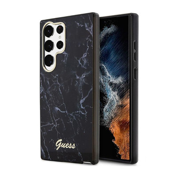 Guess Marble Collection - Samsung Galaxy S23 Ultra Tasche (schwarz)