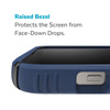 Speck Presidio2 Grip - Csúszásgátló tok iPhone 15 Plus / 14 Plus készülékhez (Coastal Blue / Black / White)
