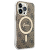 Guess Bundle Pack MagSafe 4G - MagSafe iPhone 13 Pro Max Case + Charger Set (brown/gold)