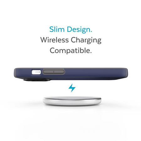 Speck CandyShell Pro - Etui iPhone 14 Pro Max z powłoką MICROBAN (Prussian Blue / Cloudy Grey)