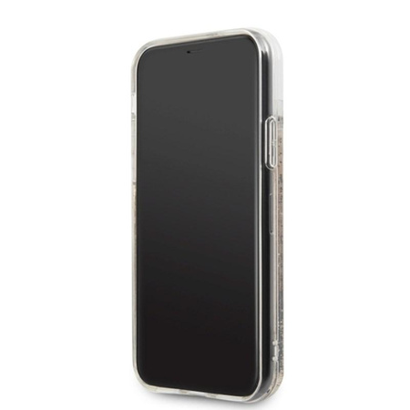 Karl Lagerfeld Signature Glitter Case - iPhone 11 Case (Gold)