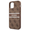 Guess 4G Printed Stripe - iPhone 12 Pro Max Tasche (braun)