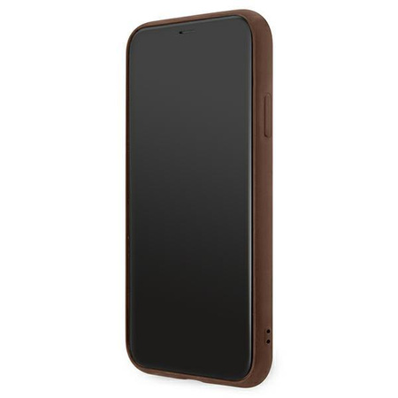 Guess 4G Metal Gold Logo - Coque iPhone 11 Pro (marron)