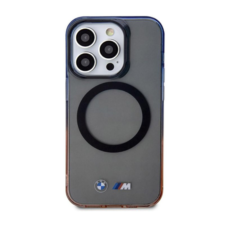 BMW Gradient Bumper MagSafe - iPhone 14 Pro Max Tasche (Grau)